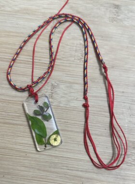 潮汕姥爷挂钥匙扣 红花仙草民俗祈福随身挂饰热卖吊坠项坠红色绳