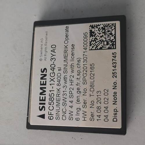 议价6FC5851-1XG40-3YA0 工控存储卡 数控系统授权卡维修