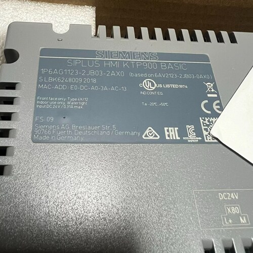 议价6AG1123-2JB03-2AX0 KTP900 Basic HMI触摸屏 工控配件维修
