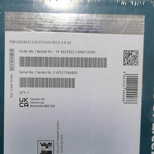 议价6ES7822-1AA07-0AY5 工控自动化配件 工业控制模块维修