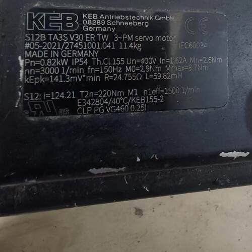 议价S12B TA3S V30 ER TW KEB科比齿轮减速机 工业传动部件维修