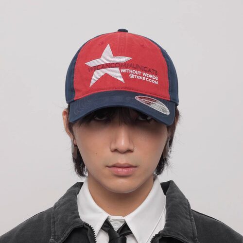 韩国小众设计师款联名拼色鸭舌帽