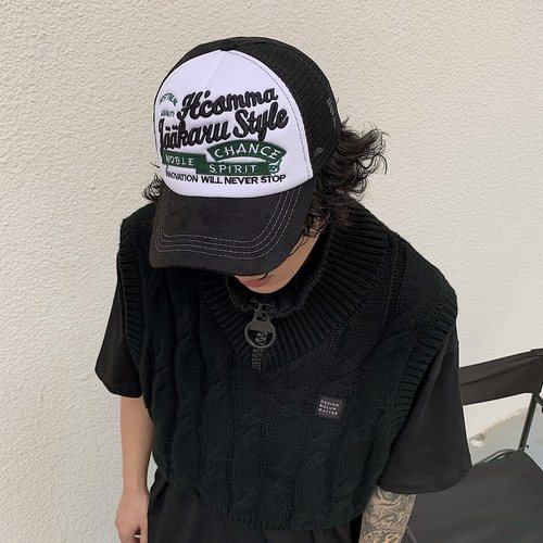 美式街头货车帽男潮牌嘻哈卡车帽