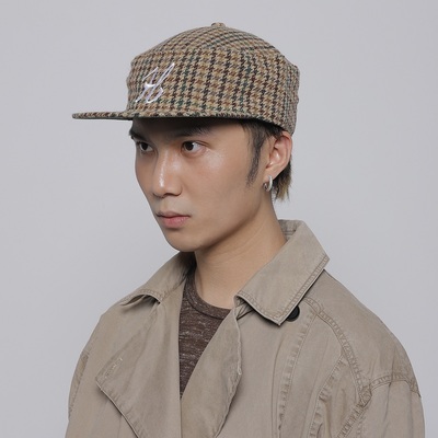 WORLDWIDE 美式小众复古字母刺绣平顶帽子休闲百搭男女平檐棒球帽