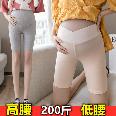 新款加肥超大码孕妇夏外穿低高腰