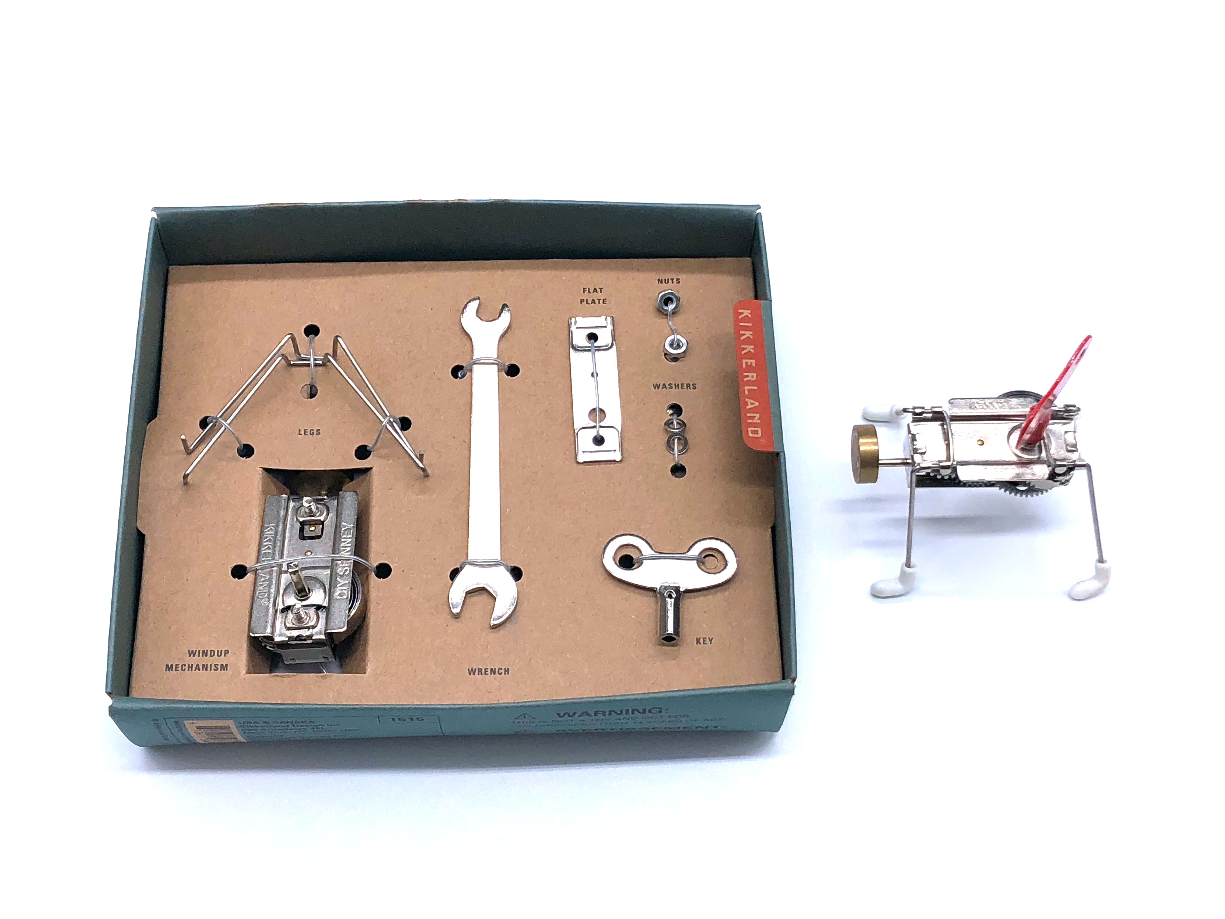 diy组装美国kikkerland机械发条玩具spinney创意有趣减压生日礼物