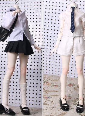 BJD娃衣4分尺寸温莎体囡囡体CD2男女娃打底衬衫套装6分3分8分可