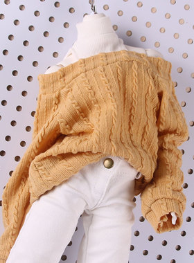 bjd娃衣4分6分3分70 75大叔男女娃衣服高低领毛衣OB24普4大四阿巳