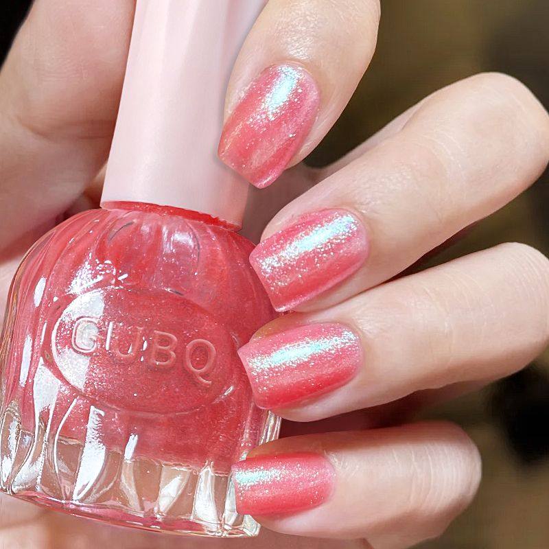 水性无味亮闪闪流行快干免烤指甲油爱的嫁纱少女美甲不可撕热卖色