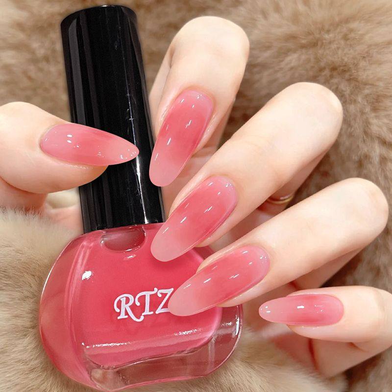 温柔透明裸粉免烤指甲油速干不掉防水渐变美甲油显白高级感不可剥,彩妆/香水/美妆工具,指甲油,淘宝优惠券,粉丝福利购,淘宝优惠卷