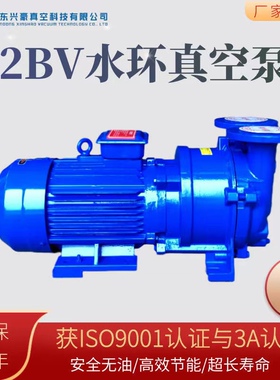 液环2BV水环式真空泵ye2国标无油泵高流量工业真空泵抽气泵可开票