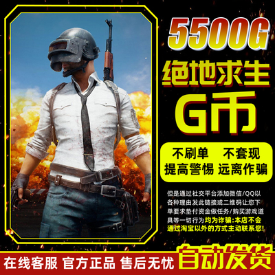 PUBGG币CDK兑换码绝地求生金币