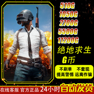 PUBGG币绝地求生G币金币吃鸡gb游戏币皮肤点卷官方充值兑换码CDK