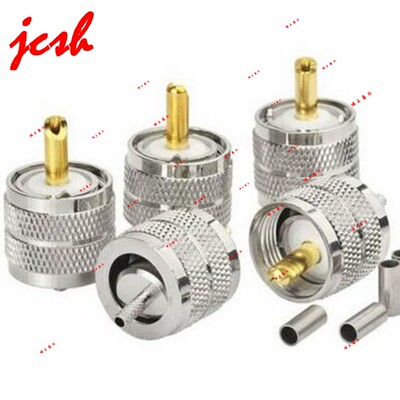 同轴射频RF连接器 UHF-J-1.5公头PL259 M接RG316 RG174线