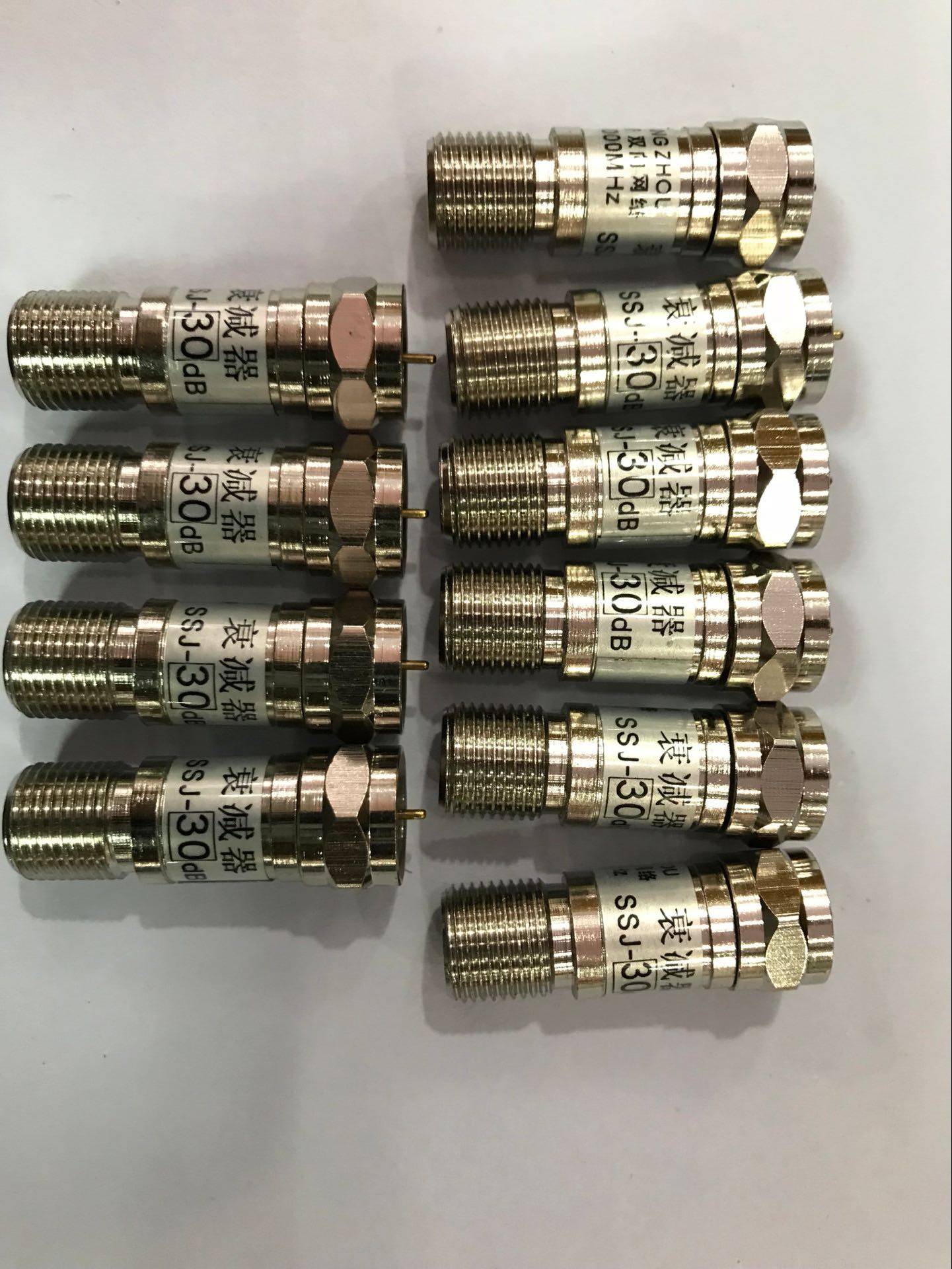 01-30db数字有线电视英制f公转母衰减器catv固定30db 5-1000hz
