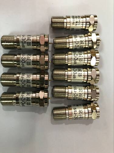 01-30DB数字有线电视英制F公转母衰减器CATV固定30DB 5-1000HZ