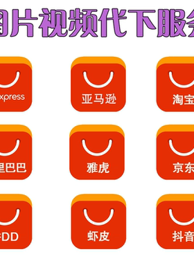 代下图片视频亚马逊速卖通阿里巴巴京东1688拼爹电商平台