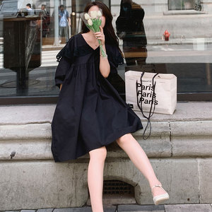 2021夏新款 精致大翻领连衣裙 020-119-P95 K148,女装连衣裙,叁秋一裳