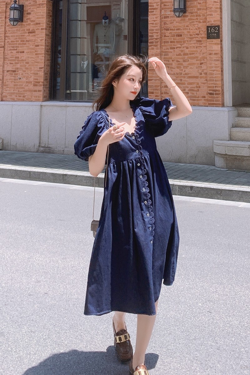 6.28大货牛仔连衣裙040-119-P125K178,女装连衣裙,叁秋一裳