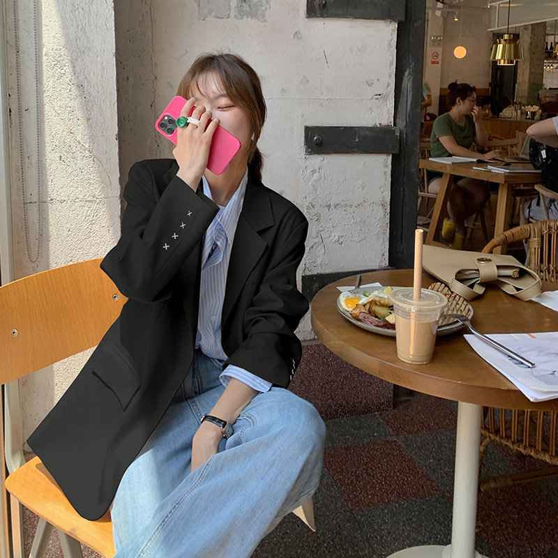 新款 设计感西装外套 119-8300-P115 K168图片