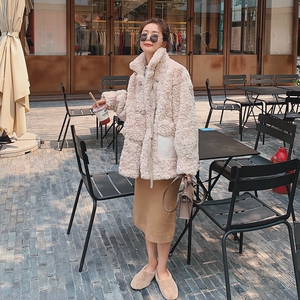 现货 2021皮毛一体仿兔毛刷花 119-866-P155 K218,女装皮草,叁秋一裳