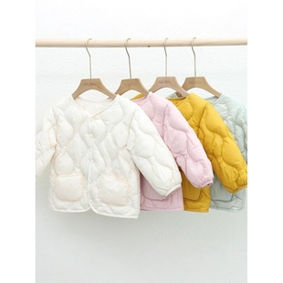 胖东来山姆儿童轻薄款羽绒服女童男童宝宝小童校服内穿保暖秋冬轻