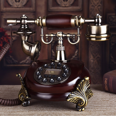 新品时尚创意仿古电话机欧式老式复古电话机家用办公固话座机包邮