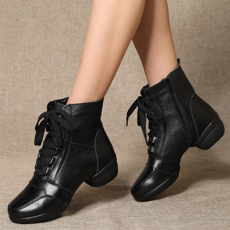 娇百惠真皮跳舞鞋广场舞蹈鞋女