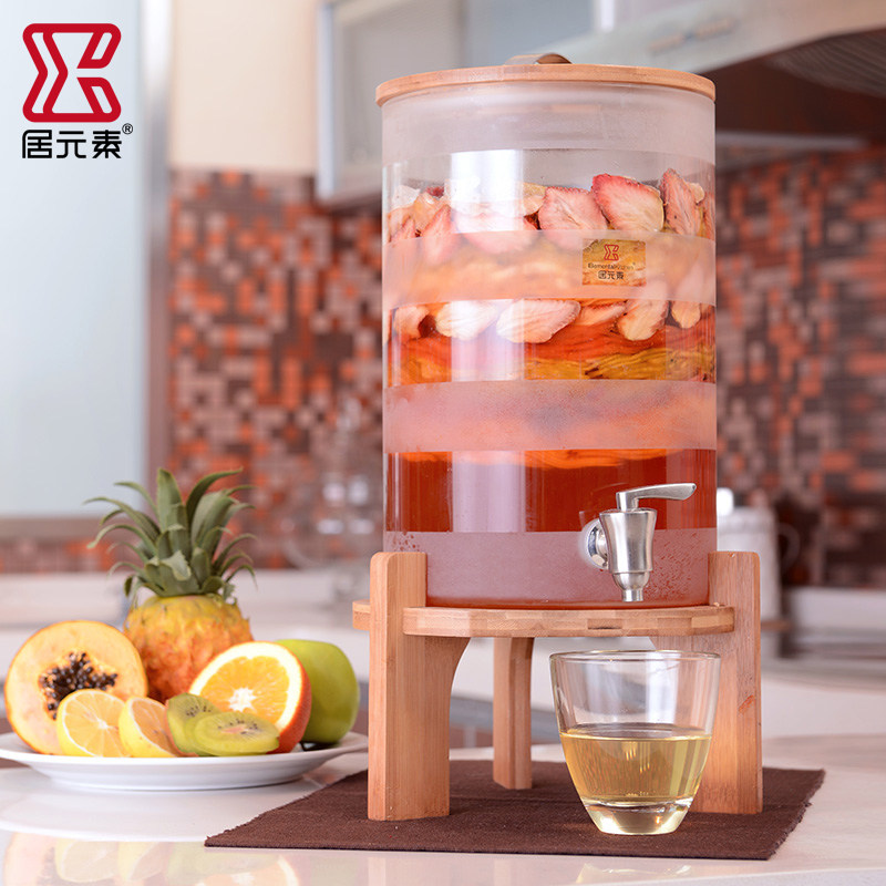 玻璃自酿酒水果带龙头发酵桶