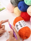 Плетеный клубок пряжи для детского сада, «сделай сам», оптовые продажи