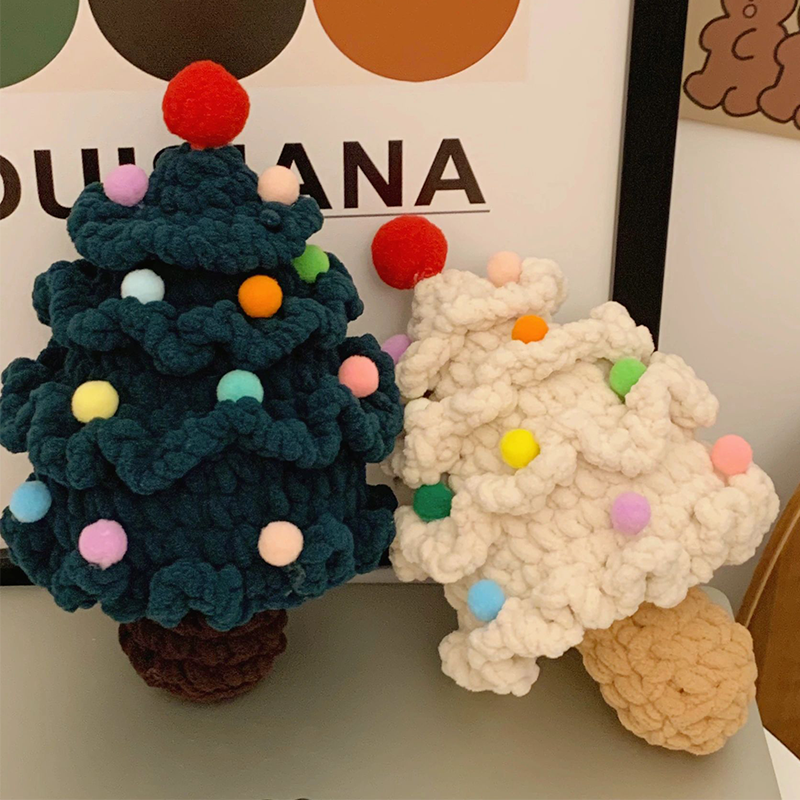 冰条线圣诞树毛线DIY手工编织