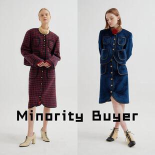 Minority买手店 EENK 2021秋冬小香风复古短款夹克西装套装外套