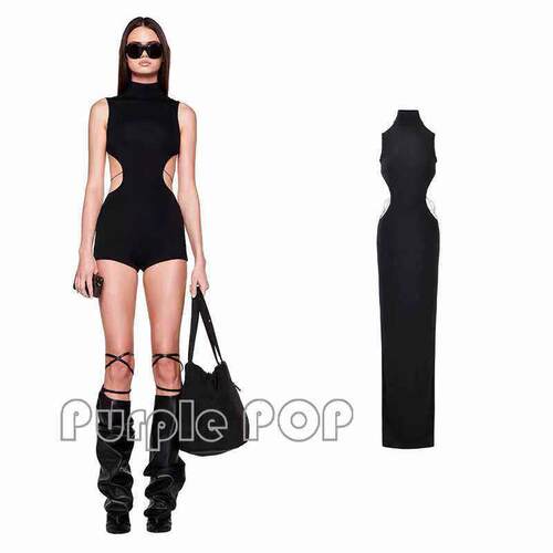 POP买手店 I.AM.GIA 24早春款辣妹绑带露背露腰连身裤洋装