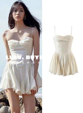 Lve买手店越南正品现货ononmade短裙新纯色抹胸吊带短款连衣裙女