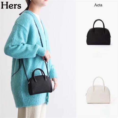 正品日本Aeta单肩包鹿皮高级感小众波士顿手提斜挎包女