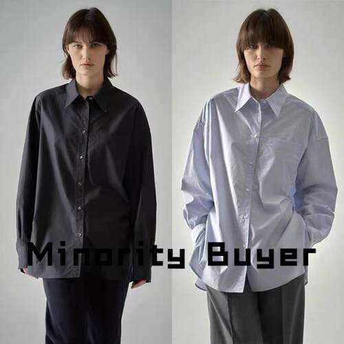 现货 买手店 FACADE PATTERN 纯色简约翻领休闲长袖衬衫上衣
