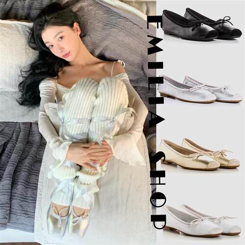 买手店正品现货Reqins易梦玲同款单鞋真皮方头玛丽珍休闲芭蕾鞋女