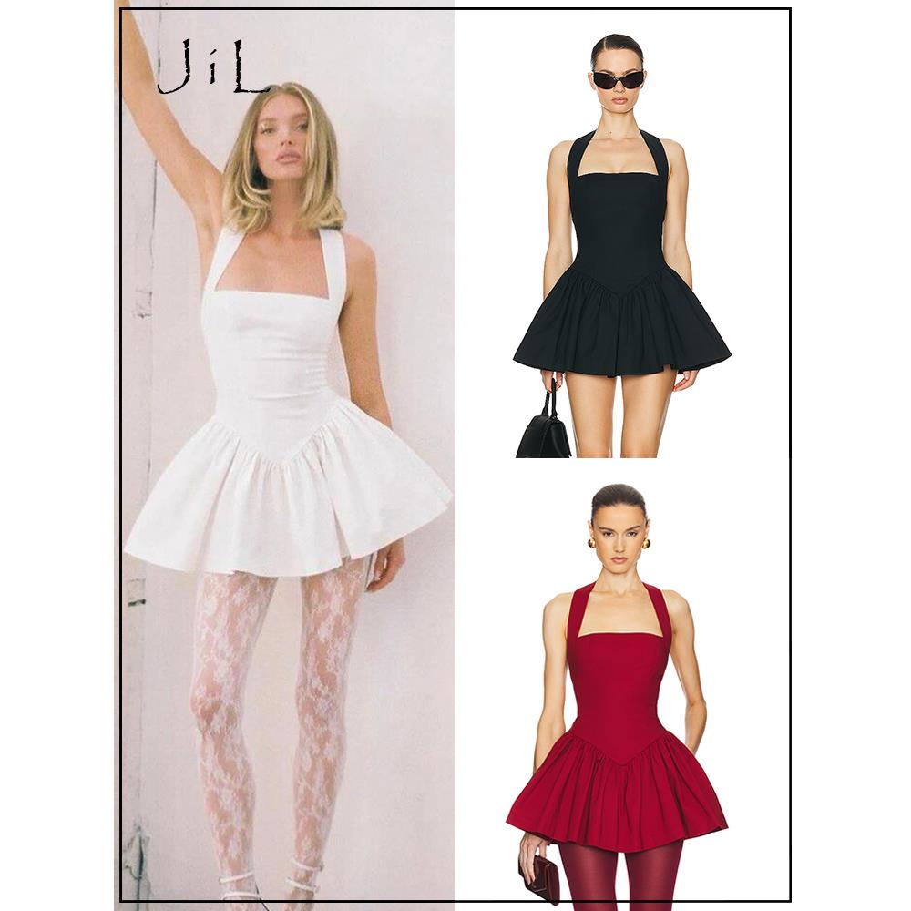 Helsa修身显瘦无袖蓬蓬裙短裙