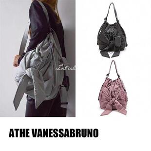 折扣Athe Vanessabruno 休闲系带蝴蝶结两用双肩包单肩包