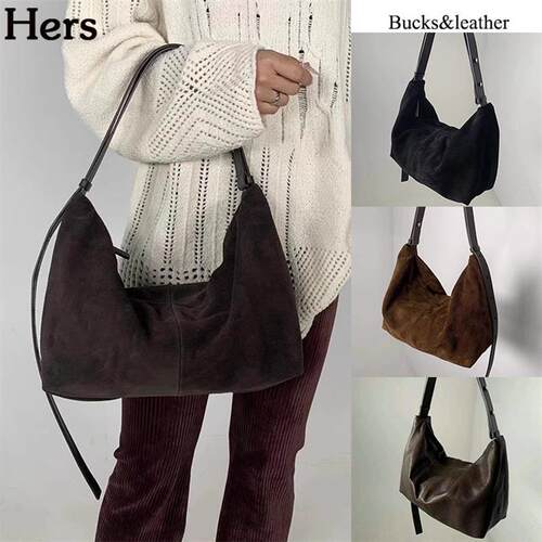 正品韩国Bucks leather新款简约枕头包单肩腋下斜挎包女