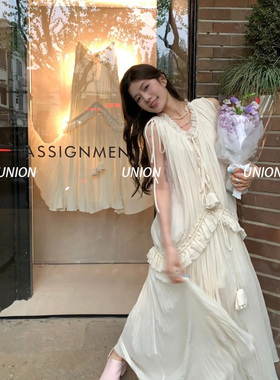 Lvenda买手店 ASSIGNMENTS 24 春夏 奶白色长款连衣裙