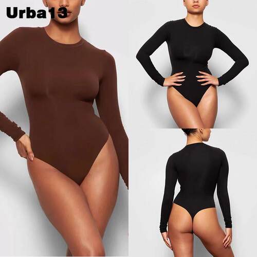 Urba13买手店SKIMS FITS EVERYBODY卡戴珊弹力长袖内搭衣修身上衣