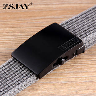 战术鸟藏宝图 带 高端纯棉滚轴扣男帆布腰带自动扣休闲百搭牛仔裤