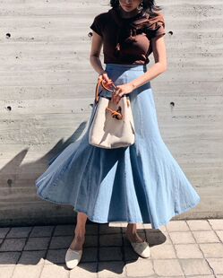 复古高腰做旧大摆鱼尾牛仔半身长裙 灵动身材曲线 追单16次 22ss