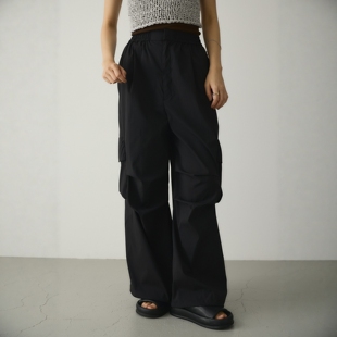 口袋抽绳束脚抽褶防水休闲裤 進口料时髦工装 STY1EM1XER 有型显瘦