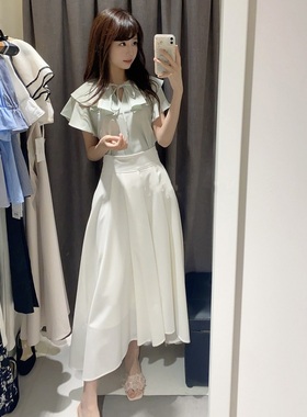 富家千金~Sw1ngle 焕活各式休闲造型 高腰绑带压褶不规则摆半身裙