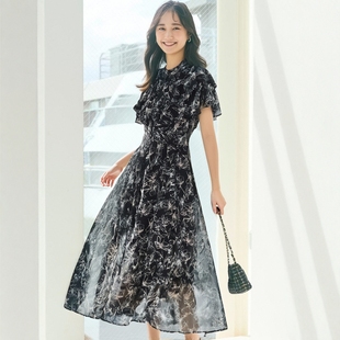 俏美双层荷叶袖 妙曼身姿 清凉杨柳皱碎花连衣裙 Pr0p0rtion 1.4W