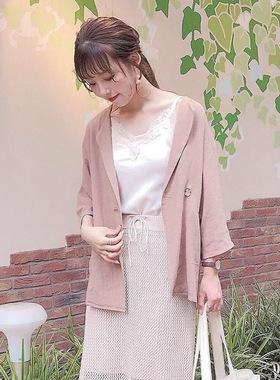 大人气爆款！Ch1co 22ss 西服式防晒衣 薄软亚麻清凉中袖西装外套