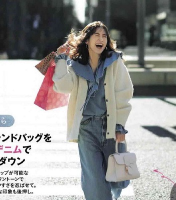 荷叶花边长袖套头牛仔衬衫