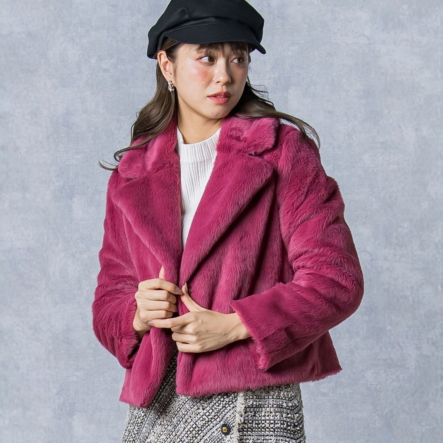 2.4w+稀罕高端 富家千金 精致浪漫 自然绒感环保皮草翻领短外套,女装/女士精品,短外套,淘宝优惠券,粉丝福利购,淘宝优惠卷